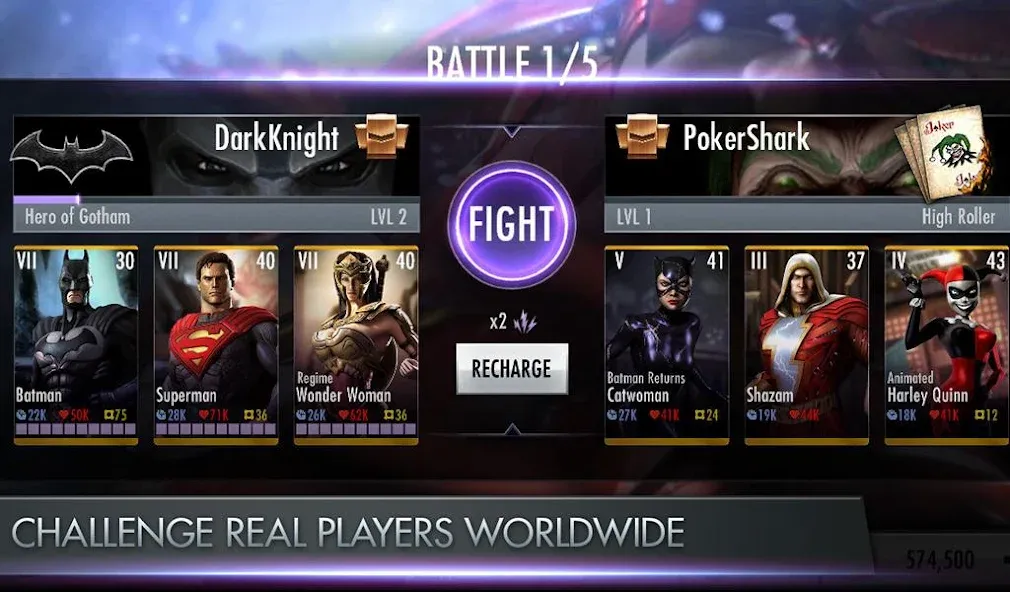 Скачать Injustice: Gods Among Us на Android — Безлимитная энергия и все герои открыты — скриншот 4