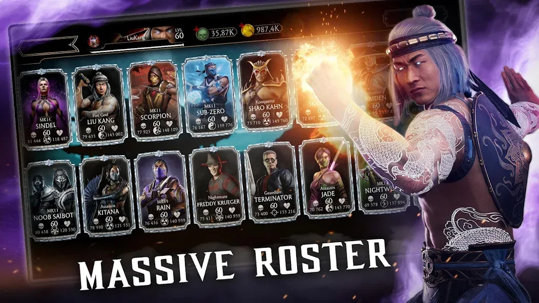 Взломанная Mortal Kombat на Андроид — Безлимитные монеты и усиленные бойцы — скриншот 2