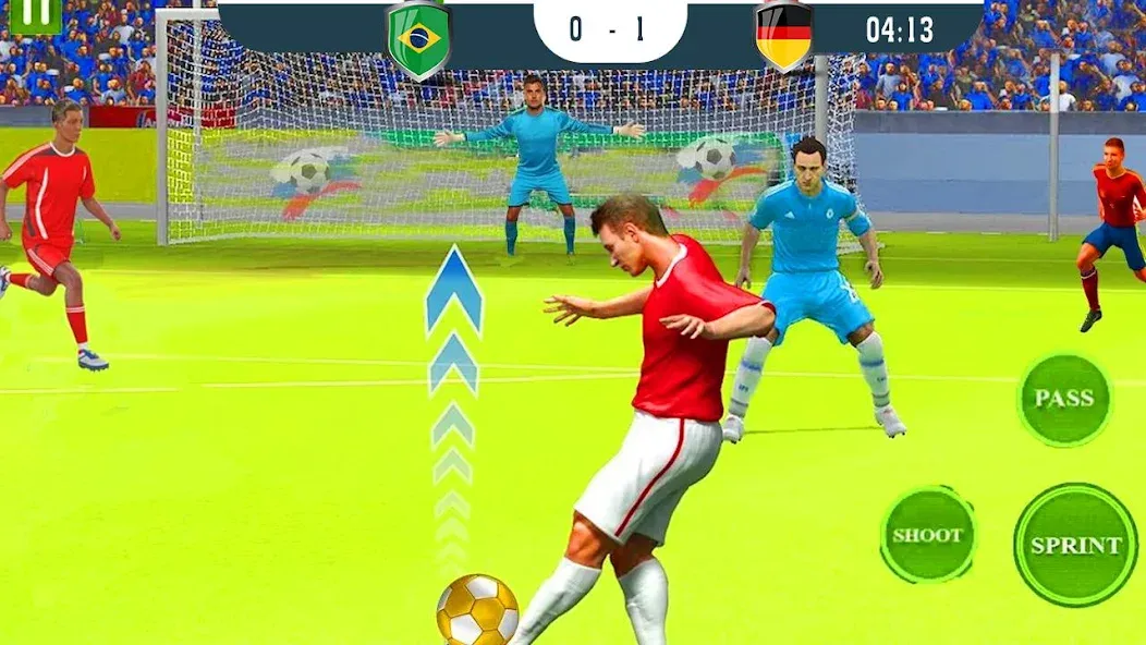 Скачать ultimate football game 2024 MOD APK — Безлимитные монеты и энергия — скриншот 2
