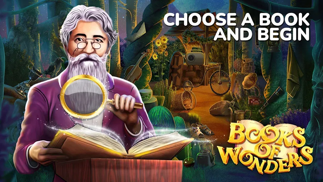 Books of Wonder Hidden Objects (Мод Все предметы легко найти) — скриншот 1