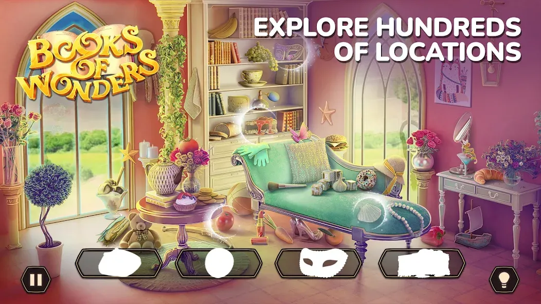 Books of Wonder Hidden Objects (Мод Все предметы легко найти) — скриншот 3