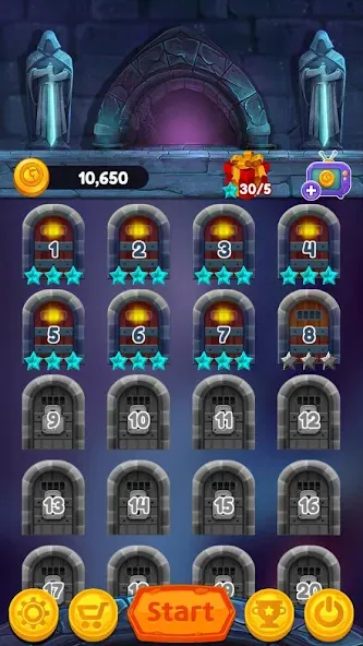 Скачать Jewels of Kingdom Knights на телефон — Безлимитные монеты и жизни — скриншот 1 Скачать Jewels of Kingdom Knights на телефон — Безлимитные монеты и жизни — скриншот 1