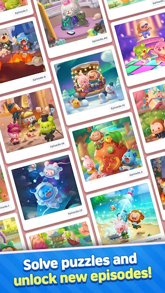 Anipang Match Mod APK Безлимитные жизни и усилители — Скачать на Андроид — скриншот 4