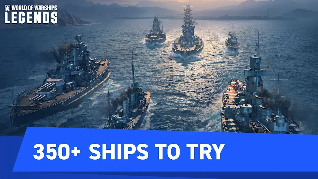 Скачать World of Warships Legends PvP MOD APK — Много золота и свободный доступ — скриншот 1