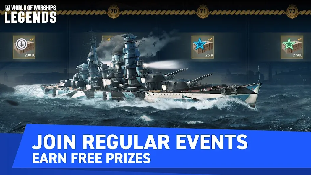 Скачать World of Warships Legends PvP MOD APK — Много золота и свободный доступ — скриншот 3