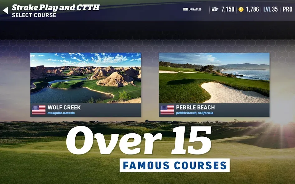 WGT Golf (Мод Безлимитные деньги и премиум) — скриншот 2