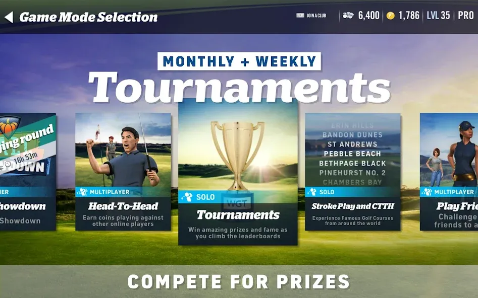 WGT Golf (Мод Безлимитные деньги и премиум) — скриншот 4