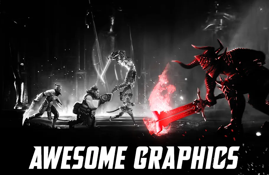 Blitz: Rise of Heroes на Андроид — Мод Безлимитные ресурсы и усиленные герои — скриншот 5