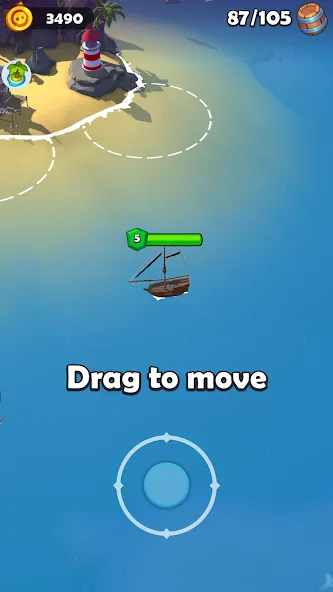 Pirate Raid - Caribbean Battle MOD APK — Безлимитные ресурсы и мощные корабли — скриншот 1