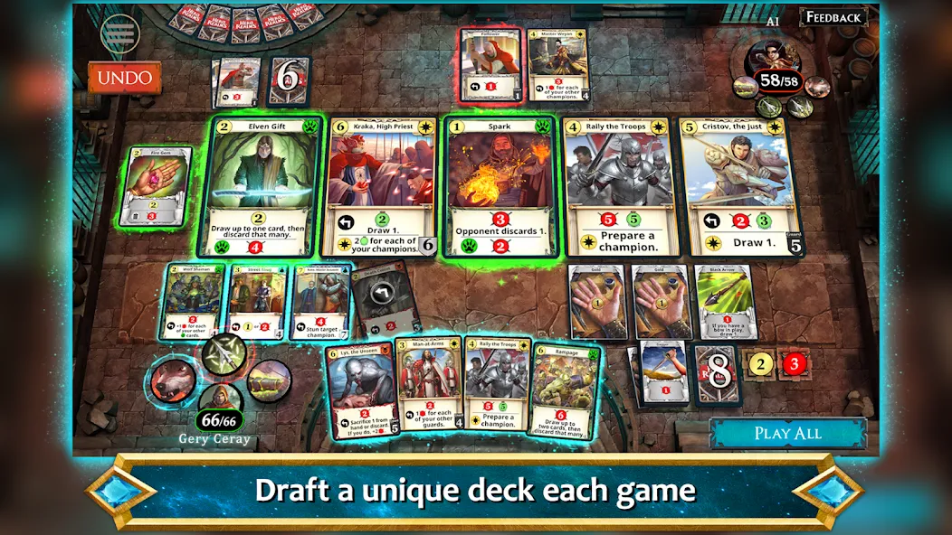 Скачать Hero Realms на Android — Безлимитные деньги и все карты открыты — скриншот 3
