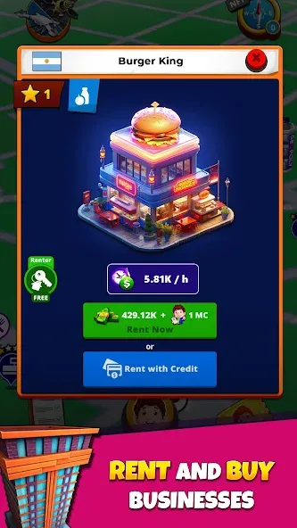 Скачать Geopoly: Tycoon NFT Idle Game — Последняя версия (Безлимитные деньги и nft-ресурсы) — скриншот 1