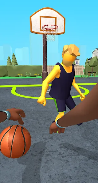 Скачать Dribble Hoops на Андроид — Безлимитные деньги и разблокированы все мячи — скриншот 1 Скачать Dribble Hoops на Андроид — Безлимитные деньги и разблокированы все мячи — скриншот 1