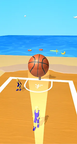 Скачать Dribble Hoops на Андроид — Безлимитные деньги и разблокированы все мячи — скриншот 4 Скачать Dribble Hoops на Андроид — Безлимитные деньги и разблокированы все мячи — скриншот 4