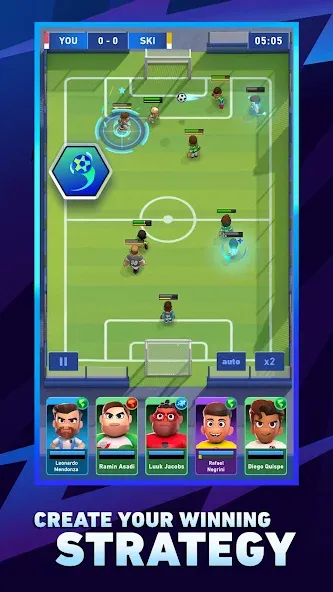 AFK Football: RPG Soccer Games (Мод Безлимитные деньги и энергия) — скриншот 1