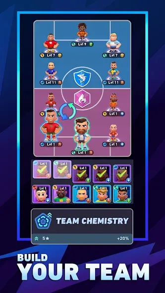 AFK Football: RPG Soccer Games (Мод Безлимитные деньги и энергия) — скриншот 3