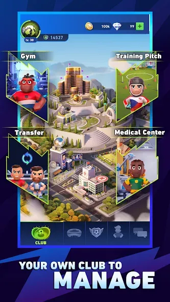AFK Football: RPG Soccer Games (Мод Безлимитные деньги и энергия) — скриншот 4