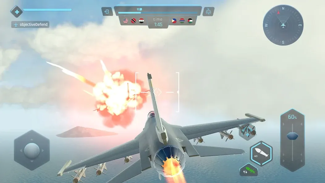Sky Warriors: Airplane Games на Андроид — Мод Безлимитные деньги и улучшенное оружие — скриншот 5 Sky Warriors: Airplane Games на Андроид — Мод Безлимитные деньги и улучшенное оружие — скриншот 5