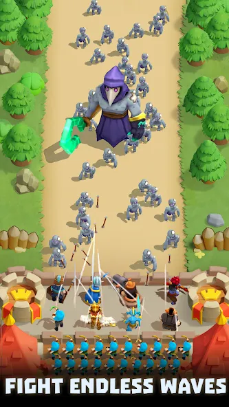 Скачать Wild Castle: Tower Defense TD MOD APK — Безлимитные монеты и усиленная защита башни — скриншот 5