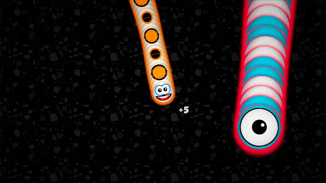 Worms Zone .io - Hungry Snake — Мод: Без рекламы и много монет — скриншот 2