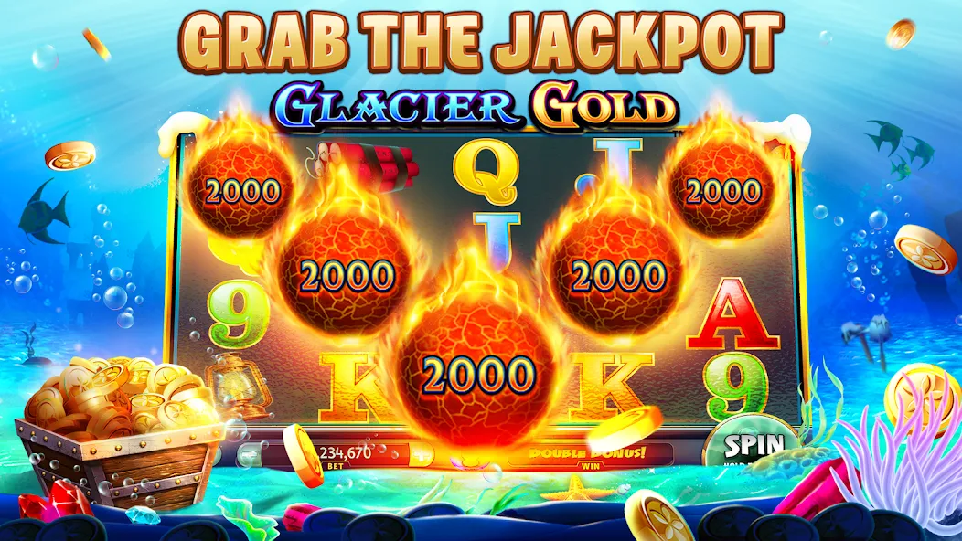 Gold Fish Casino Slot Games (Мод Безлимитные монеты и бонусы) — скриншот 3