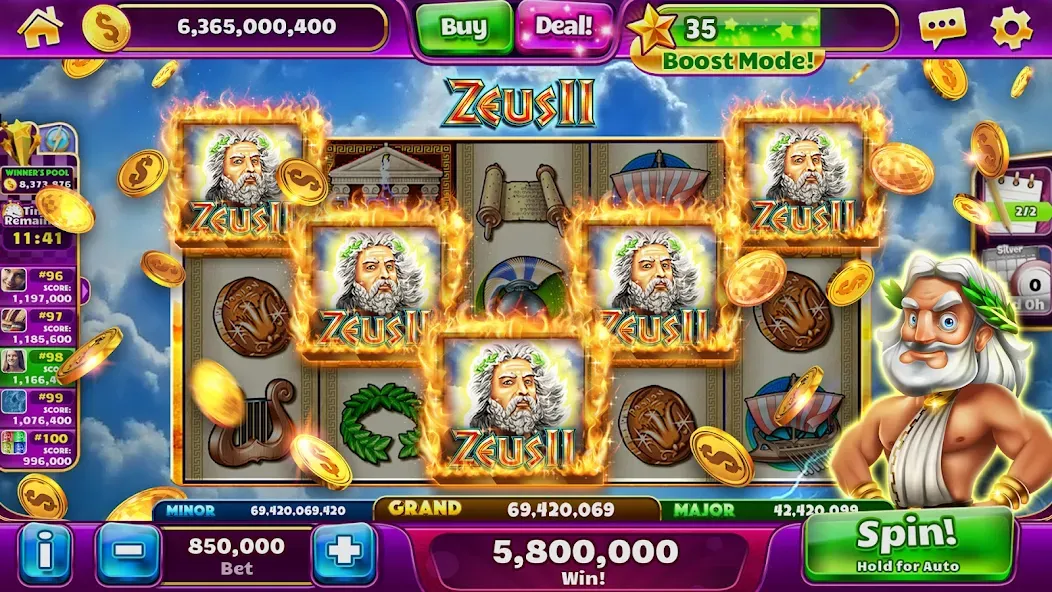 Jackpot Party Casino Slots — Взломанная версия (Бесплатные спины и много монет) — скриншот 2