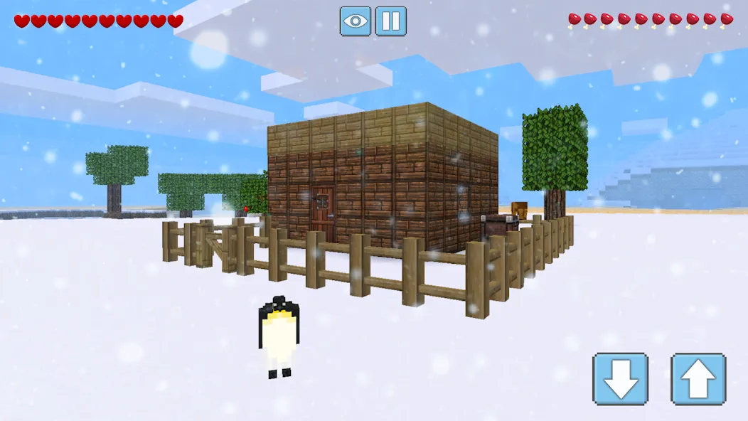 Скачать Winter Craft - Block Craft на телефон — Зимнее выживание и бесконечные ресурсы — скриншот 3