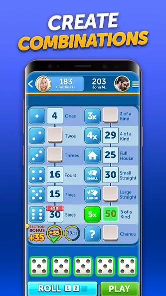 Dice With Buddies™ Social Game — Мод: Безлимитные монеты и бонусы — скриншот 3