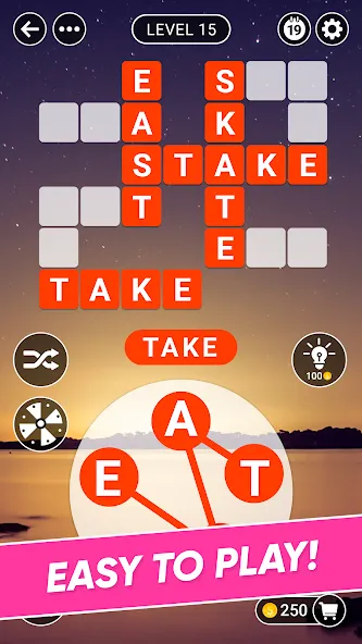 Скачать Word Farm Crossword MOD APK — Безлимитные подсказки и монеты — скриншот 4
