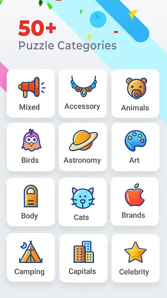 Взломанная Word Search Colorful на Андроид — Подсказки доступны без ограничений — скриншот 3