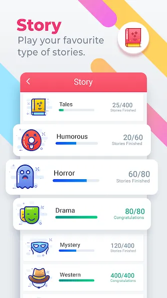 Взломанная Word Search Colorful на Андроид — Подсказки доступны без ограничений — скриншот 4