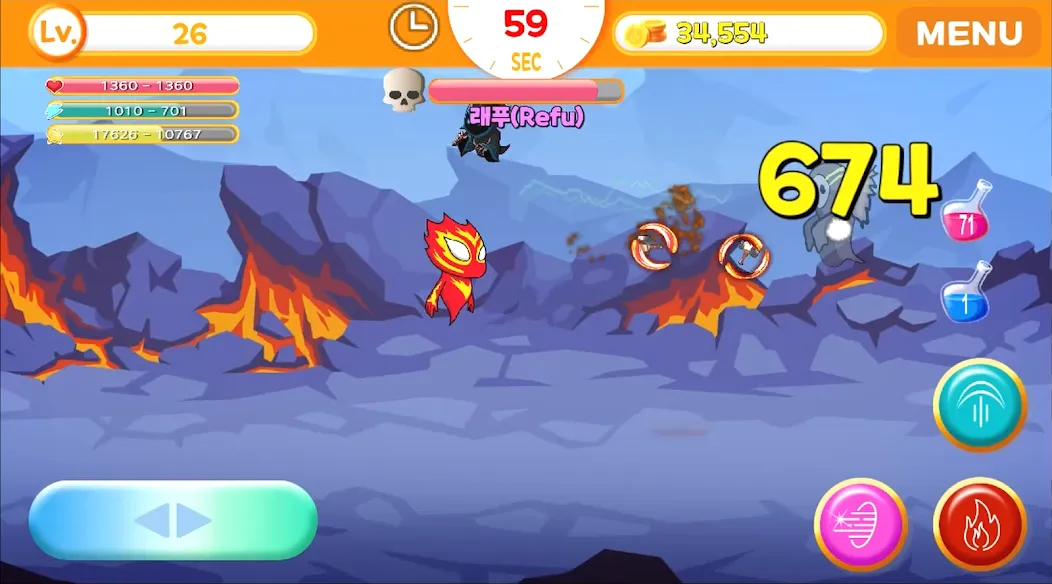 Скачать Sprit of Fire Ifrt на телефон — Открыты все уровни и бонусы — скриншот 2