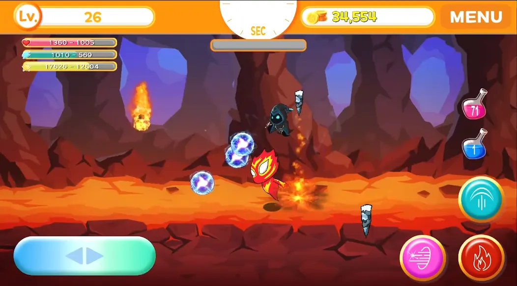 Скачать Sprit of Fire Ifrt на телефон — Открыты все уровни и бонусы — скриншот 5