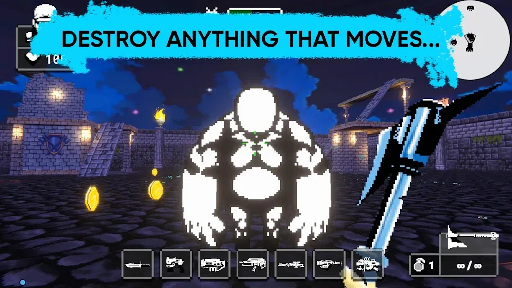 Скачать Doomsday pixel shooter 3d на Android — Безлимитные патроны и здоровье — скриншот 1 Скачать Doomsday pixel shooter 3d на Android — Безлимитные патроны и здоровье — скриншот 1