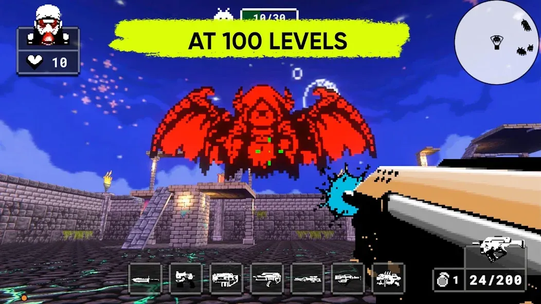 Скачать Doomsday pixel shooter 3d на Android — Безлимитные патроны и здоровье — скриншот 3 Скачать Doomsday pixel shooter 3d на Android — Безлимитные патроны и здоровье — скриншот 3