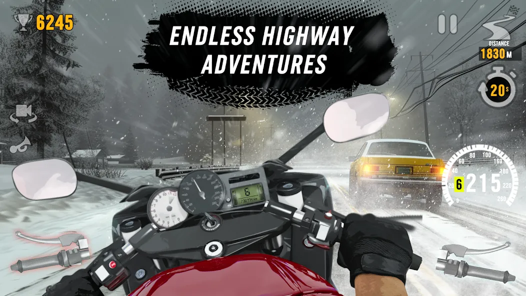 Скачать Motor Tour: Biker's Challenge на телефон — Безлимитные деньги и открыты все байки — скриншот 4 Скачать Motor Tour: Biker's Challenge на телефон — Безлимитные деньги и открыты все байки — скриншот 4
