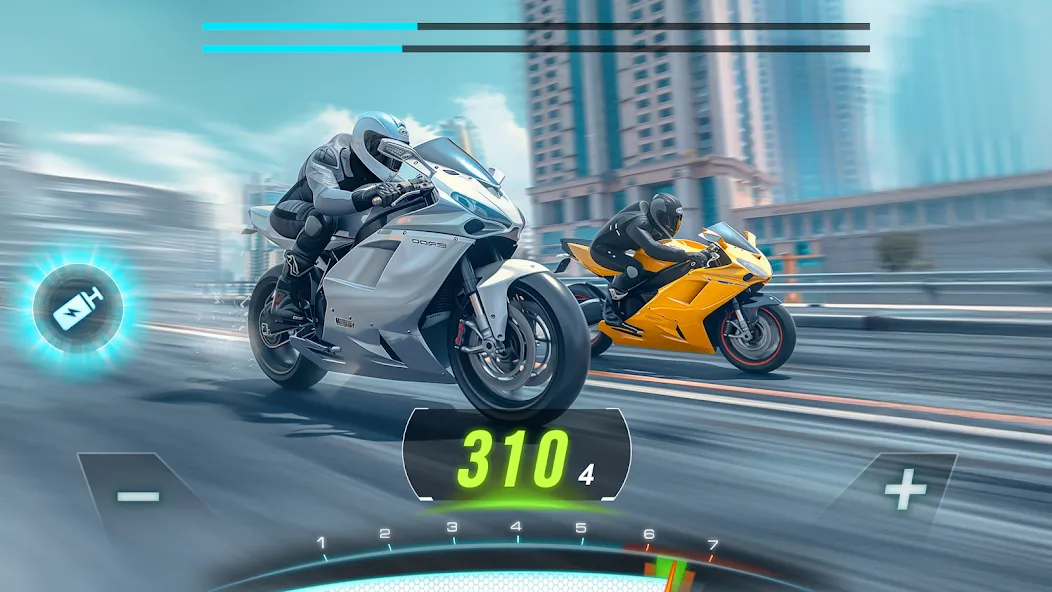 Motor Bike: Xtreme Races на Андроид — Безлимитные деньги и топливо — скриншот 3