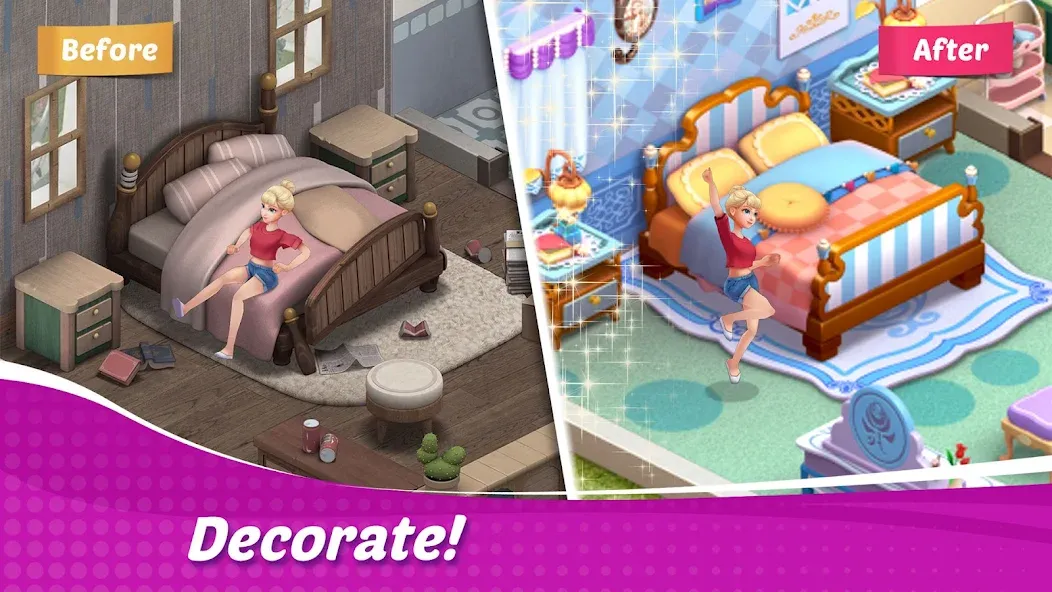 Скачать Cooking Wonder: Cooking Games — Безлимитные монеты и кристаллы — скриншот 2