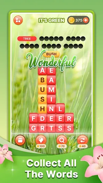 Word Search Block Puzzle Game — Без рекламы и все уровни — скриншот 2