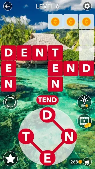 Скачать Word Crossword Search — Модификация Без рекламы и безлимитные подсказки — скриншот 2