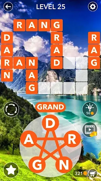 Скачать Word Crossword Search — Модификация Без рекламы и безлимитные подсказки — скриншот 3