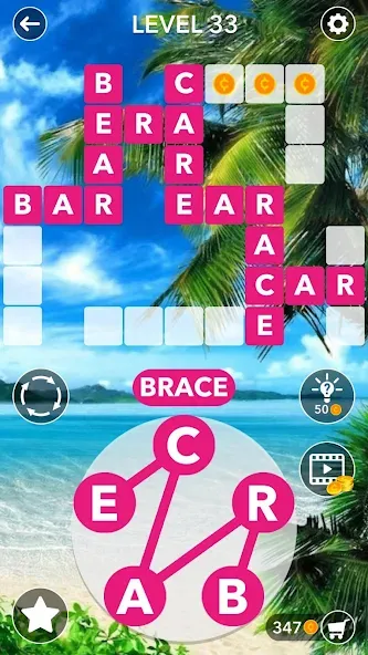 Скачать Word Crossword Search — Модификация Без рекламы и безлимитные подсказки — скриншот 4