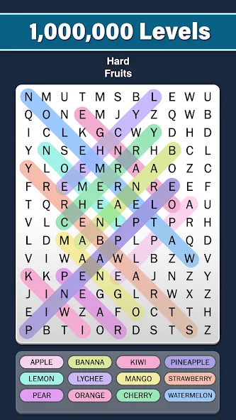 Скачать Word Search: Word Find — Последняя версия (Безлимитные подсказки и монеты) — скриншот 3
