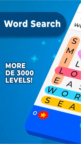 Скачать Word Search (Мод: Безлимитные подсказки и открыты все уровни) на Андроид — скриншот 1