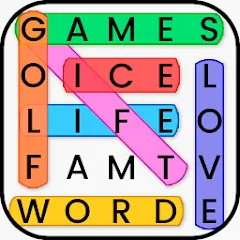 Скачать Word Search (Мод: Безлимитные подсказки и открыты все уровни) на Андроид
