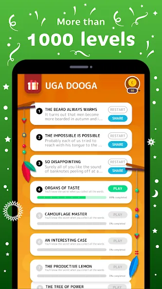 Скачать Word Catcher: Word Search на Андроид — Безлимитные подсказки и открыты уровни — скриншот 3