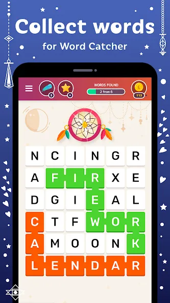 Скачать Word Catcher: Word Search на Андроид — Безлимитные подсказки и открыты уровни — скриншот 4