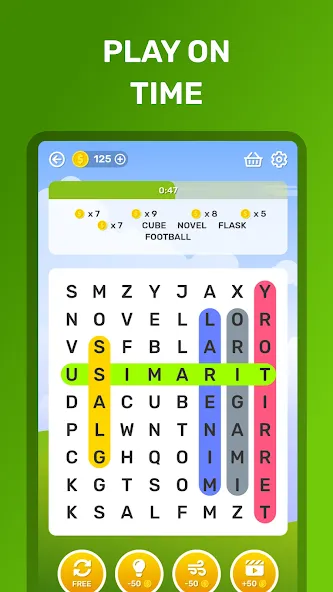 Скачать Word Search Puzzle Game (Мод: Без рекламы и все уровни открыты) на Андроид — скриншот 3