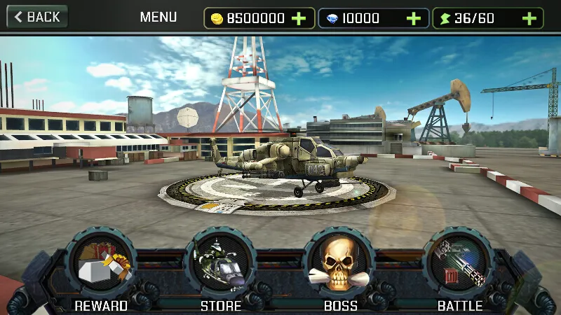 Скачать Gunship Strike 3D на Андроид — Безлимитные деньги и всё открыто — скриншот 3