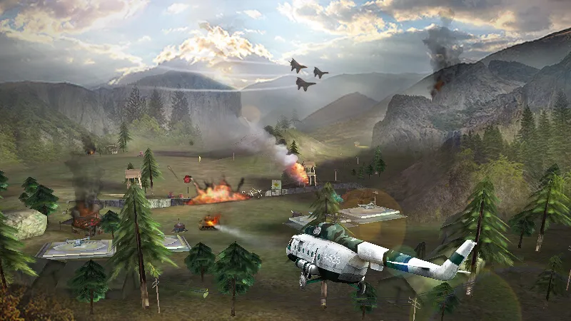 Скачать Gunship Strike 3D на Андроид — Безлимитные деньги и всё открыто — скриншот 4