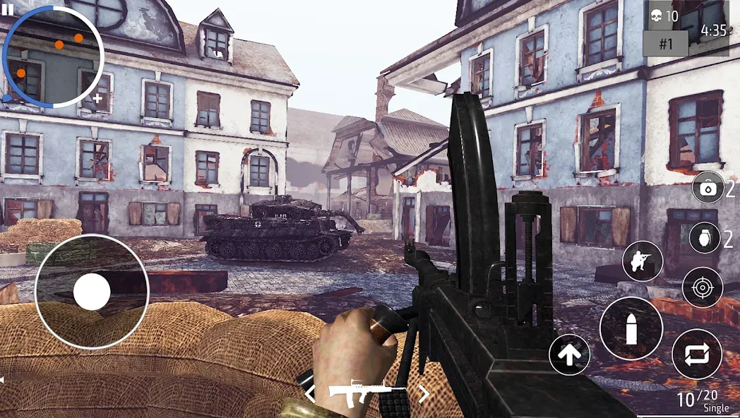 World War 2 Shooter offline MOD — Безлимитные патроны и здоровье на Андроид — скриншот 3 World War 2 Shooter offline MOD — Безлимитные патроны и здоровье на Андроид — скриншот 3